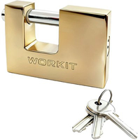 Lucchetto rettangolare workit - Ottone chiavi 3 mm 90