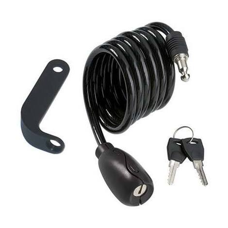 Antifurto  fune  a  spirale  bici-moto  2010  ilsa - Acciaio  mm  6  cm  100  +  supporto