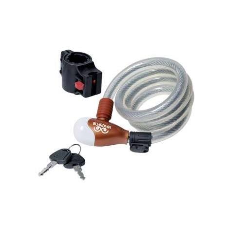 Antifurto  fune  a  spirale  bici-moto  87322/10  ilsa - Acciaio  mm  8  cm  120  +  supporto  automatico