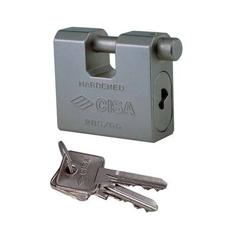 Lucchetto antiscasso 2855l cisa - Acciaio carbonitrurato chiavi 2 mm 75