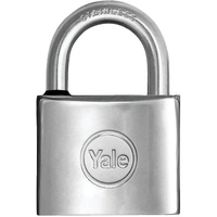 Lucchetto marino y114 yale - Ottone cromato arco acciao inox chiavi 2 mm 50