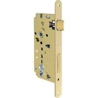 Serratura legno infilare 80851 agb - B.t ottonato f.mm 22 f.sagom m2+scr+q8 e.mm 60