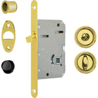 Serratura porta scorrevole scivola tre agb - Nicchie tonde e.mm 50 b.tondo ottone lucido