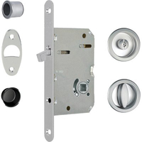 Serratura porta scorrevole scivola tre agb - Nicchie tonde e.mm 50 b.tondo cromato opaco