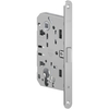 Serratura legno infilare mediana evolution agb - B.t cromo opaco f.mm 18 f.sagom scr+q8 e.mm 50