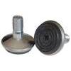 Piedino  regolabile  x  mobili - Nichelato/gomma  base  d.mm  32  h.mm  31  mm    8x12