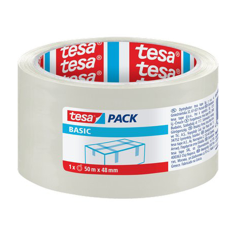 Nastro imballo trasparente basic pp 58572 tesa - Pp mm 48 ml 50