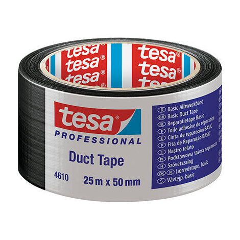 Nastro  alta  resistenza  duct  tape  4610  tesa - Nero  mm  50  ml  25