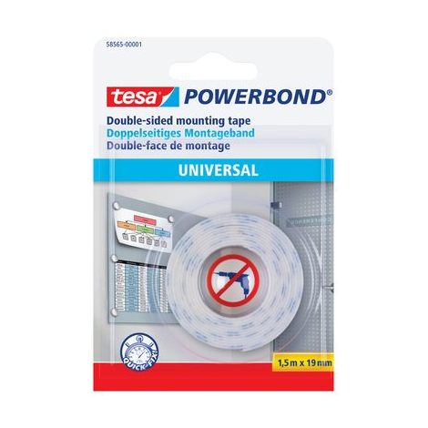 Nastro biadesivo universale powerbond 58565 tesa - Mm 19 ml 1,5