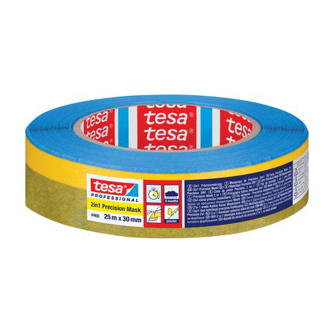 Nastro carta 2 in 1 precision msk 4460 tesa - Mm 30 ml 25