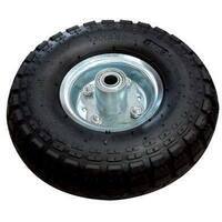 Ruota  pneumatica  x  bravetta  mozzo  decentrato  hand - Mm  255x75  disco  metallo  mozzo  mm  75  f.mm  16  +  pfu