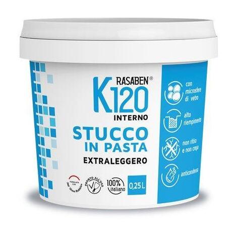 Stucco pasta extraleggero k120 k2 rasaben - Kg 0,250 interno