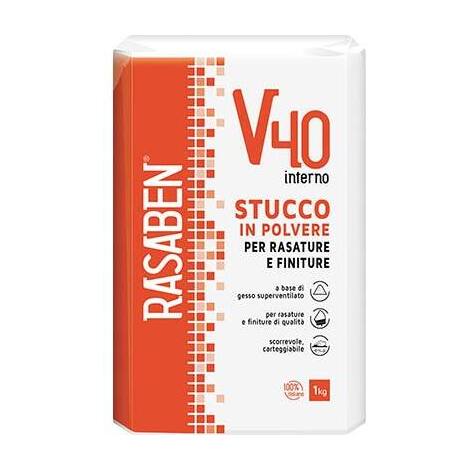 Stucco  polvere  interno  k2  rasaben  v40 - Kg    1
