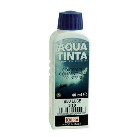 Colorante  acqua  aquatinta - 310  blu  luce  ml  40