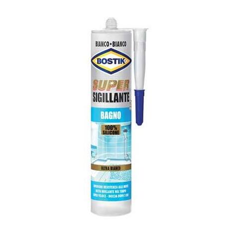 Silicone  super  sigillante  bagno  bostik - Bianco  ml  300