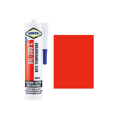 Silicone  alte  temperature  bostik - Rosso  ml  300