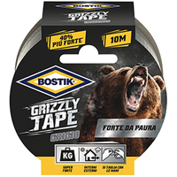 Nastro  alta  resistenza  grizzly  bostik - Grigio  mm  50  ml  10