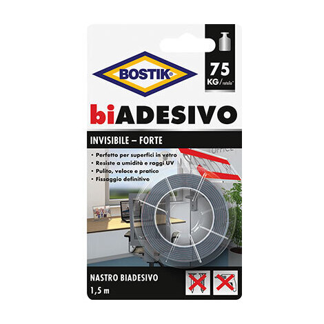 Nastro  biadesivo  invisibile  bostik - Mm  19  ml  1,5