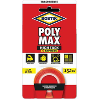 Bostik polymax high tack nastro biadesivo - Trasparente h.mm 19 mt 1,5
