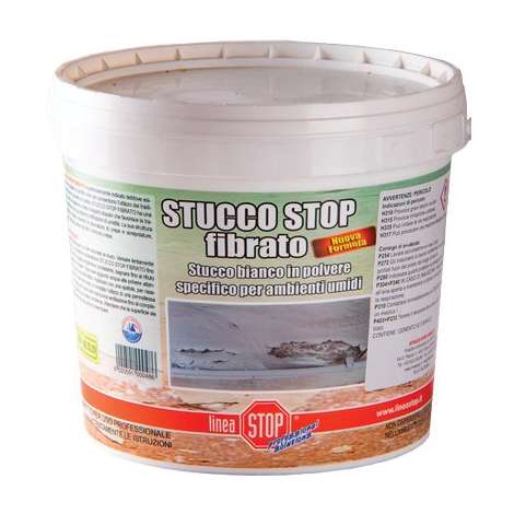 Stucco stop fibrato dixi - Bianco kg 1