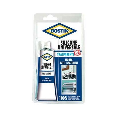 Silicone  acetico  in  tubetto  bostik - Trasparente  ml  60