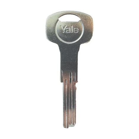 Chiave punzonata yale serie y1500 originale - Ottone nichelato