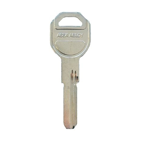 Chiave punzonata yale serie sirio pro originale - Ottone nichelato