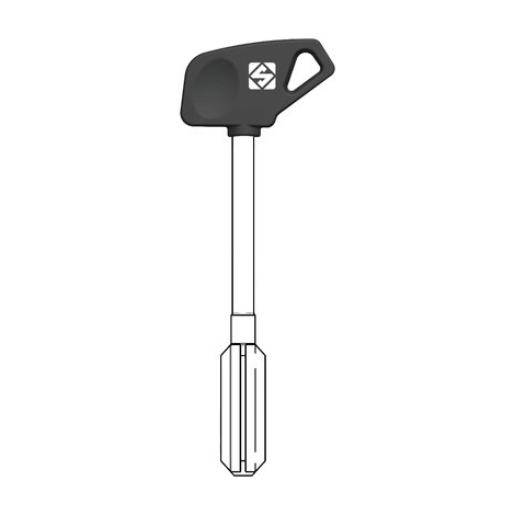 Chiave a croce multlock basic 5ey35p silca - Alluminio omega