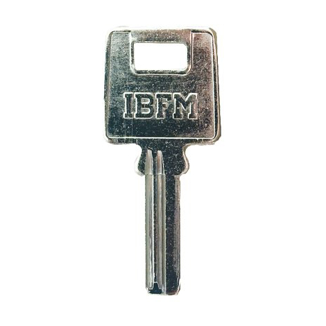 Chiave punzonata ibfm k-2402 originale - Ottone nichelato