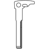 Chiave flip auto mercedes hu106t silca - Acciaio nichelato