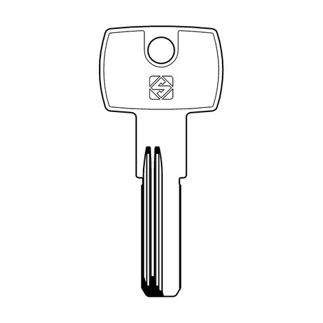 Chiave punzonata thirard thr3r silca - Ottone nichelato