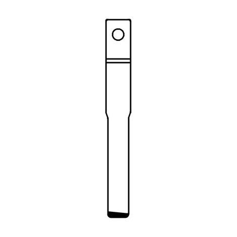 Chiave flip auto ford hu101t silca - Ottone nichelato