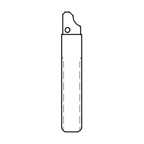 Chiave flip auto citroen hu107t silca - Ottone nichelato