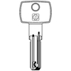 Chiave punzonata dom ix6sr dm164 silca - Ottone nichelato