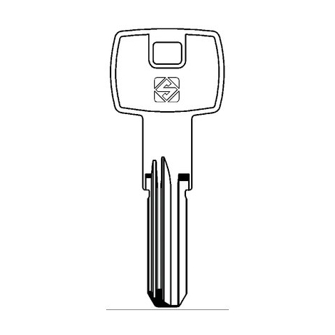 Chiave punzonata gevy gvy3r silca - Ottone nichelato