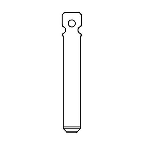 Chiave flip auto citroen va13t silca - Ottone nichelato