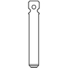 Chiave flip auto citroen va13t silca - Ottone nichelato