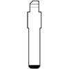 Chiave flip auto fiat sip37t silca - Ottone nichelato