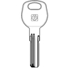 Chiave punzonata auno auo1r silca - Ottone nichelato