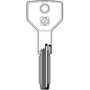Chiave punzonata cisa cs197 silca - Ottone nichelato