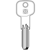 Chiave punzonata facchinetti ff28 silca - Ottone nichelato