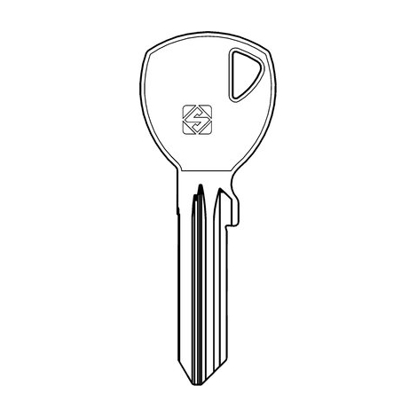 Chiave piatta abus ab128r silca - Acciaio nichelato