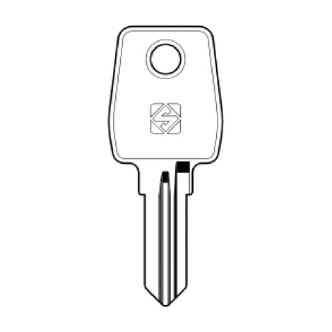 Chiave piatta lef lf57 silca - Ottone nichelato