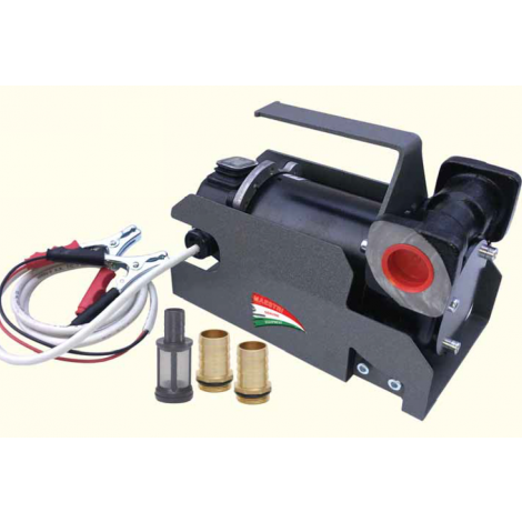 ELETTROPOMPA DIESEL 12V NUDA (POMPA+INTERRUTTORE+ CAVO ELETTRICO+MORSETTI)