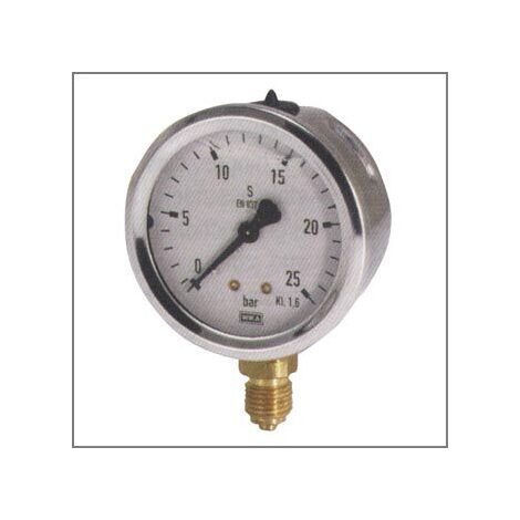 Manometro glicerina cassa inox 0-60