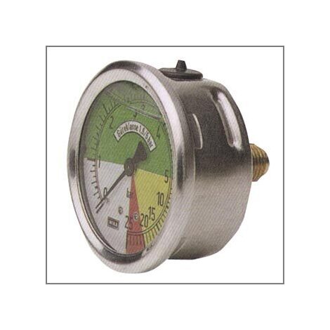 Manometro glicerina cassa inox 0-15/60