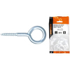 Occhiolo a vite zincato self workit - Mod 17x30 mm 5x12x2,5 cf=pz 12