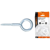 Occhiolo a vite zincato self workit - Mod 20x 50 mm 8x18x4,0 cf=pz 12