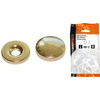 Orlo sottovite + borchia ottone lucido self workit - Mm 12 cf=pz 8
