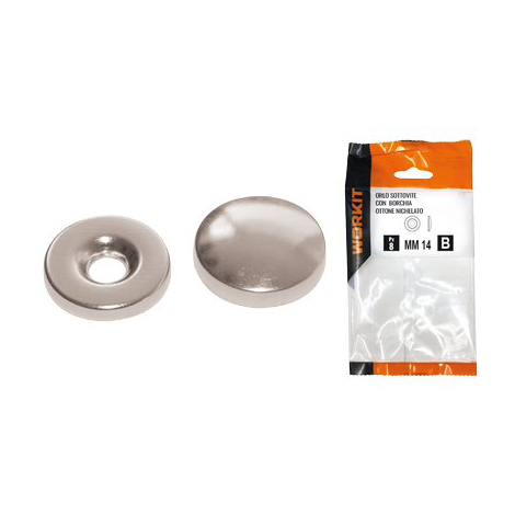 Orlo sottovite + borchia ottone nic self workit - Mm 12 cf=pz 8